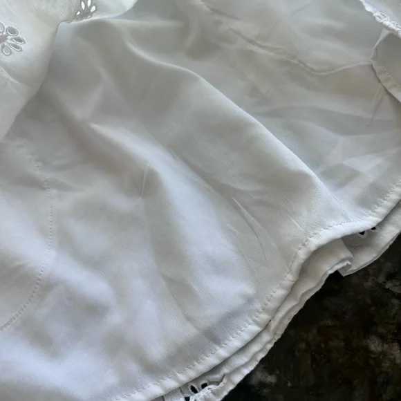 Hollister Eyelet Channeled Mini Dress. Y2K inspired. 100% cotton. Milkmaid. XS - Picture 10 of 14